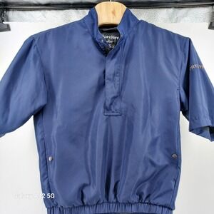 DryJoys by FootJoy Mens Navy Golf Pullover Short Sleeve Jacket Size S